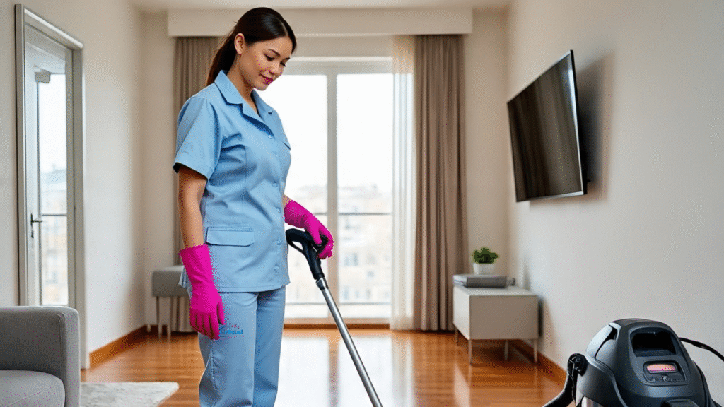 cleaning houses and apartments