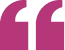Pink quotation marks symbol